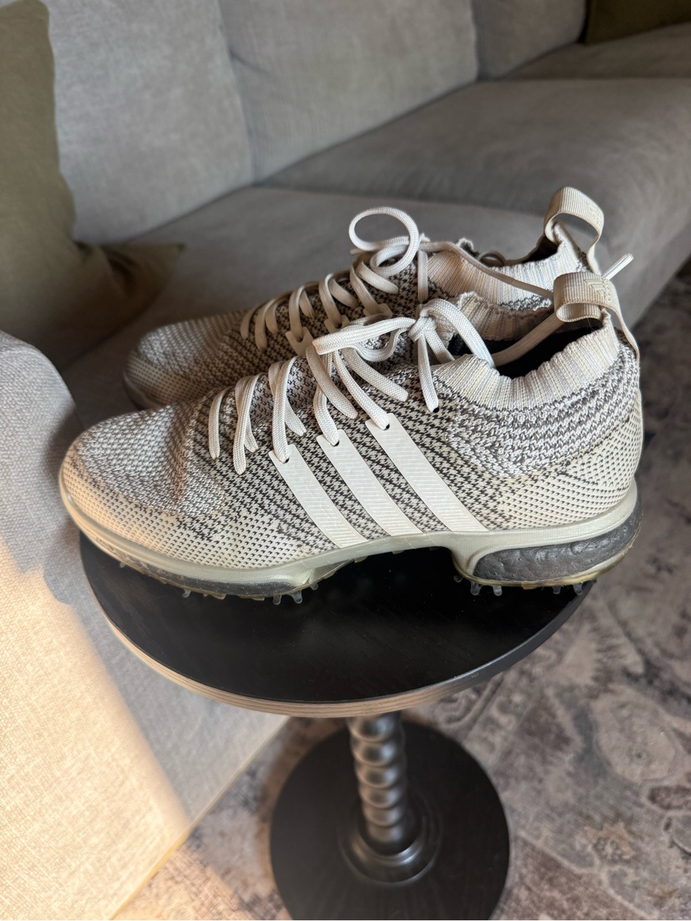 Adidas Tour 360 Boost Prime Knit Men’s Size 8 Gray Golf Shoes AC8527